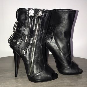 Giuseppe Zanotti Biker peep toe bootie